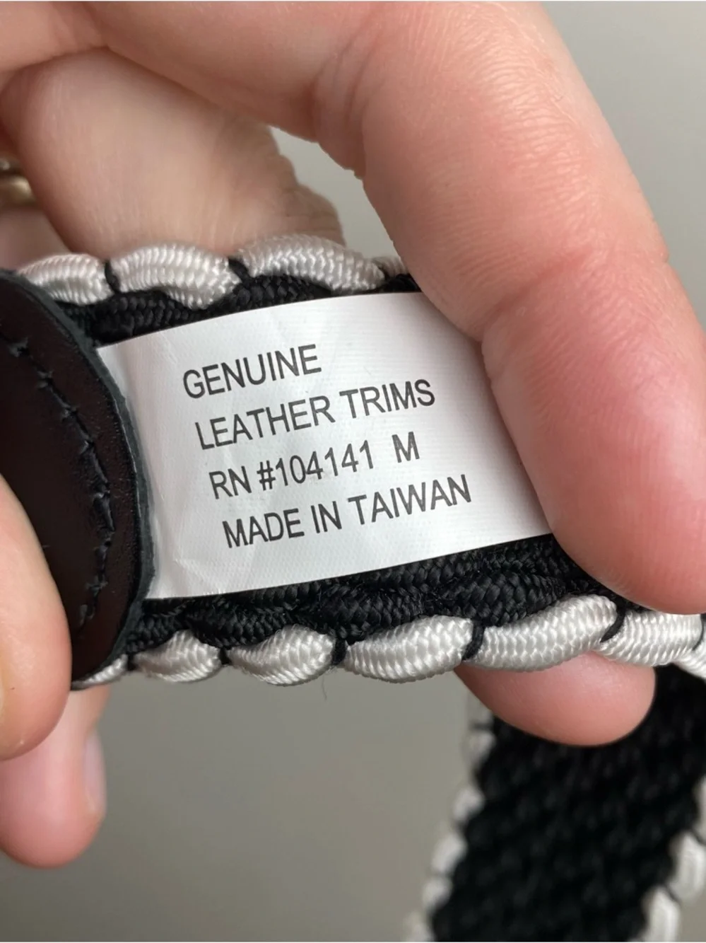 NWT Walter Hagen Men's Black Basket Weave Golf Belt size Medium